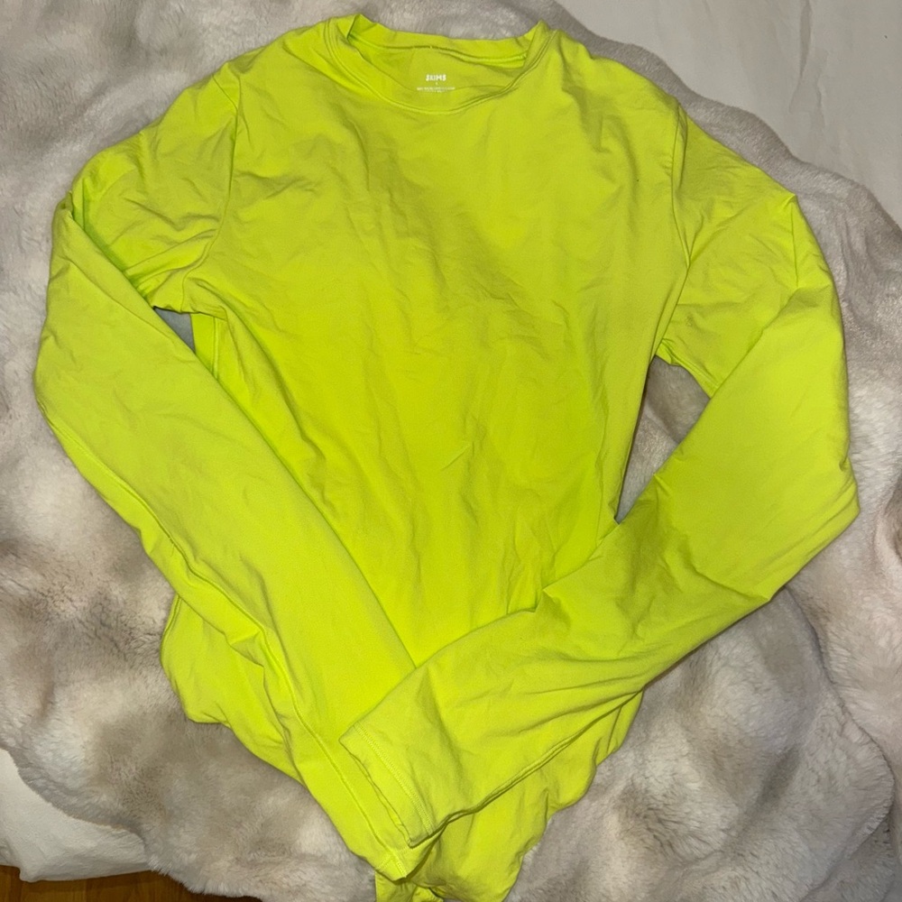 Neon Yellow Long Sleeve Shirt